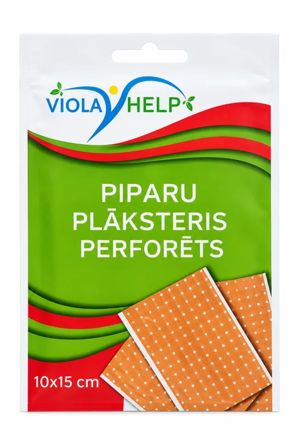 10x15cm perforēts piparu plāksteris VIOLA Help