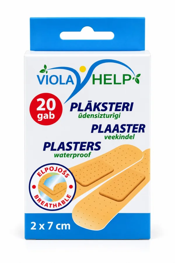 Plāksteri ūdensizturīgi uz plēves